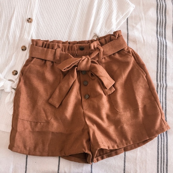 upstyleboutique Pants - NWT Cinnamon Paper Bag Shorts